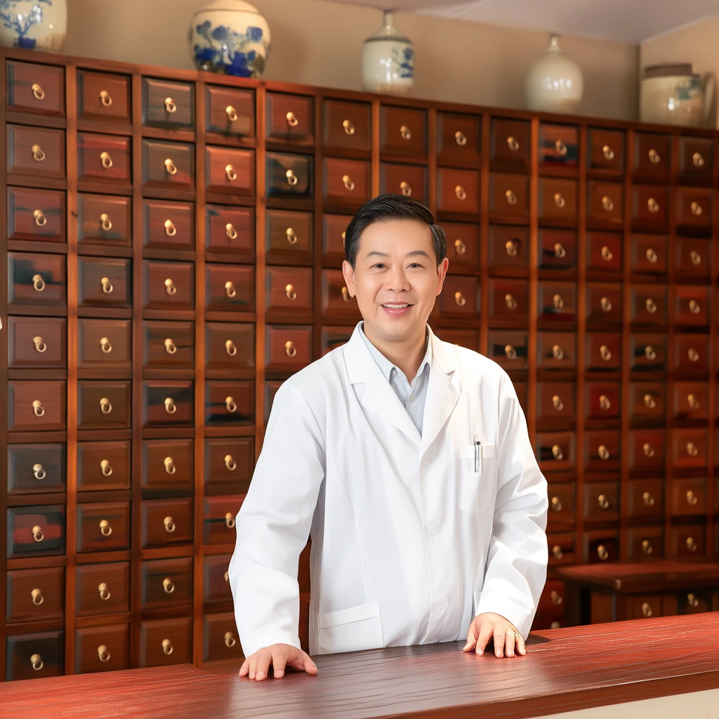 藥師在藥局櫃檯提供諮詢服務,專業又親切